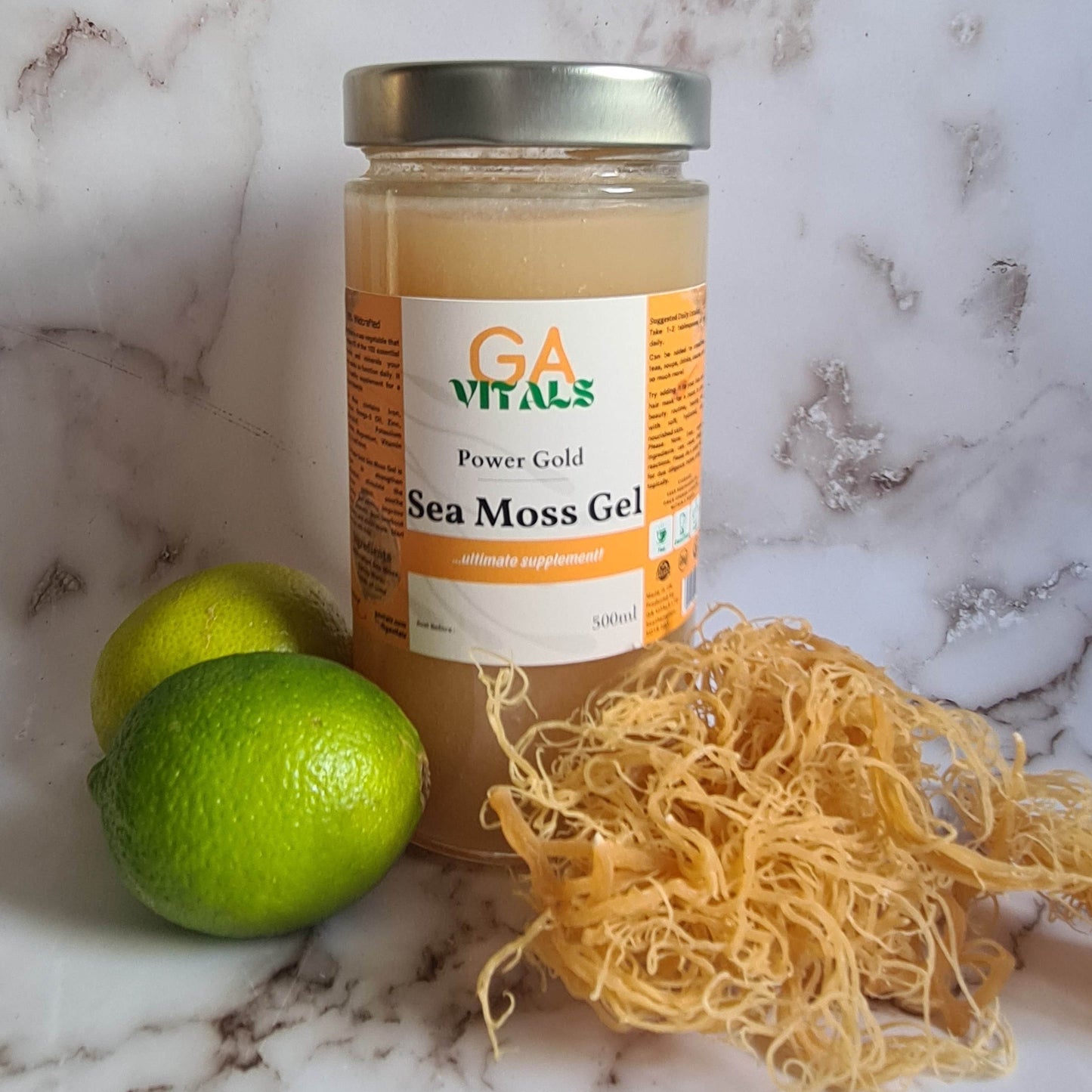 GA VITALS - Power Gold Sea Moss Gels. Shop our high quality Vital Power and Infusion products! Subscribe & Save up to 15% | Free Delivery on all Orders OVER £40.